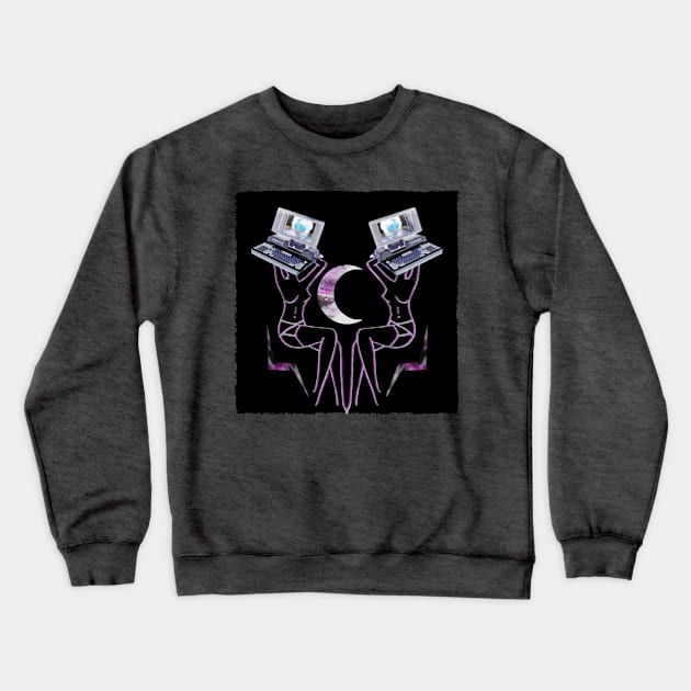 Moon Duo Crewneck Sweatshirt by FrontLawnUtopia